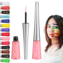 black red yellow blue custom private label 14 color liquid eyeliners set